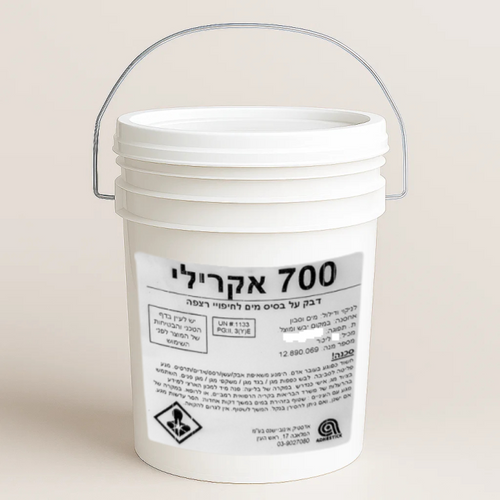 דבק אקרילי 700 לשטיחים וPVC בפח 19 ק"ג