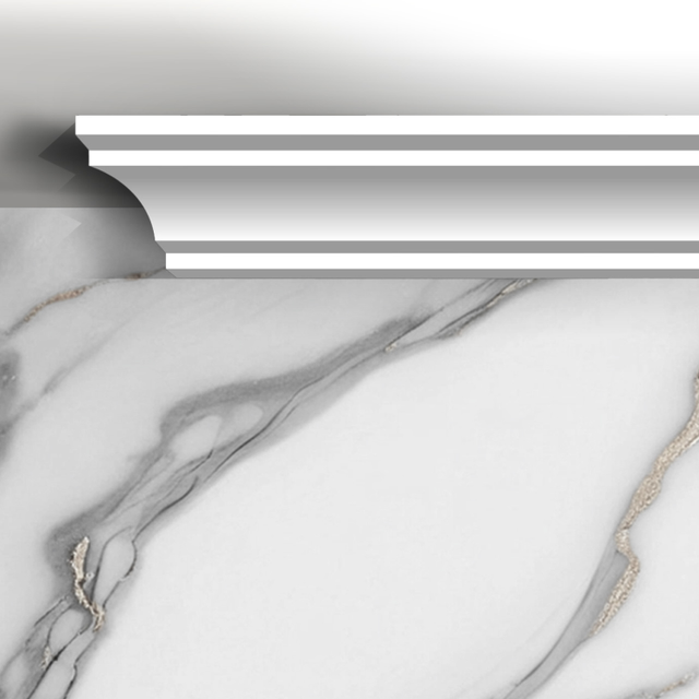 קרניז תקרה מדורג פינתי דגם 669 מחיר ליחידה באורך 2.4 מטר