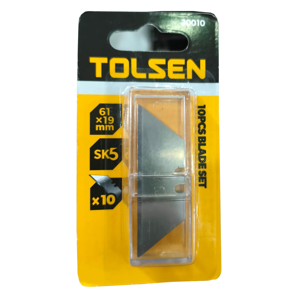 מארז 10 להבים טרפזיים TOLSEN 30010