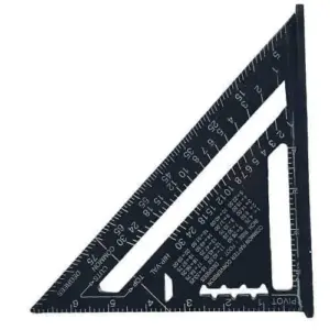 סרגל משולש אלומיניום 6.5 אינץ GK לסימון זוויות