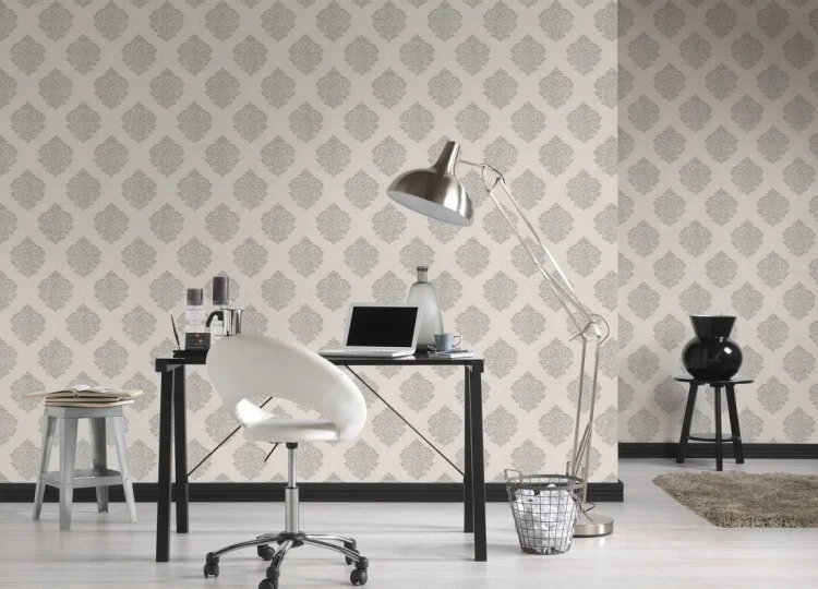 גליל טפט תוצרת Architects Paper מקולקציית Alpha בטקסטורה דקורטיבית בגוון אפור בהיר דגם 324803 – תמונה 3