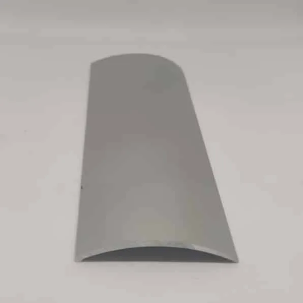 סף אלומיניום לפרקט חצי ירח צבע ניקל רוחב 4 ס"מ
