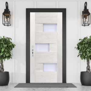 טפט מדבקה לעיצוב מחדש של הדלת דגם 149 White Wood