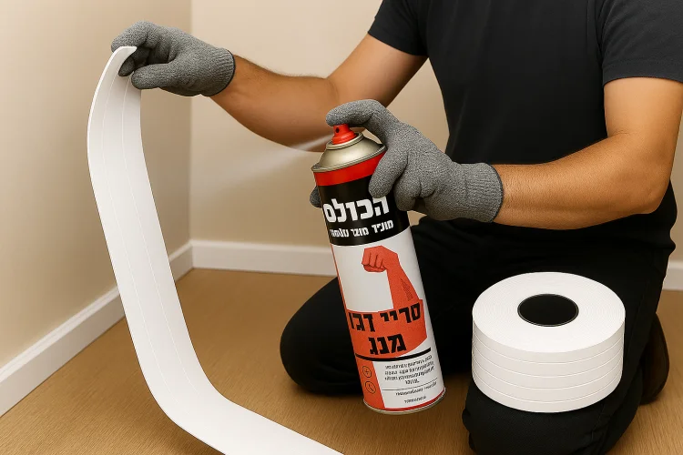 ⁦ספריי דבק מגע איכותי לנגרים ולתעשייה 500 מ"ל⁩ – תמונה ⁦2⁩