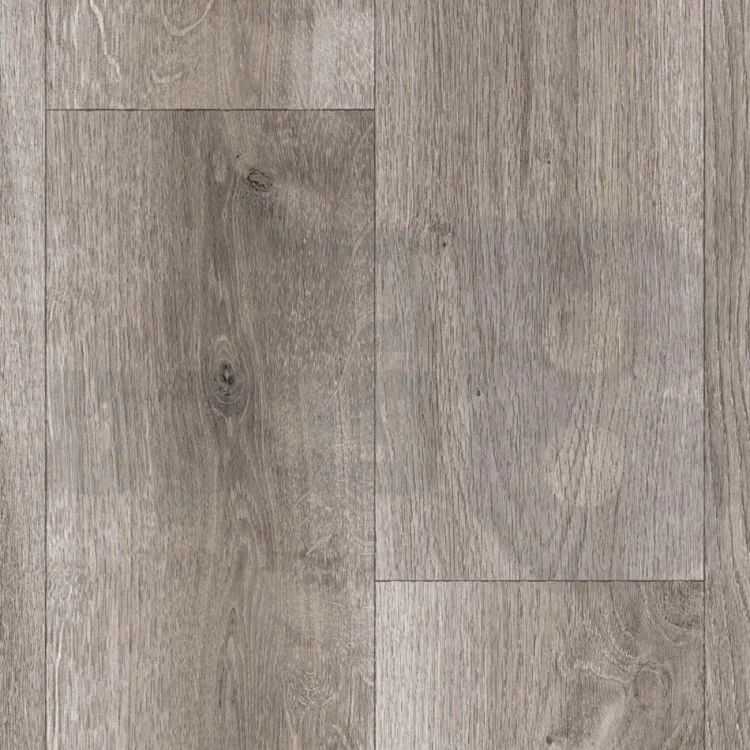 יריעת PVC לחיפוי רצפה דגם Post Oak דמוי עץ אפור