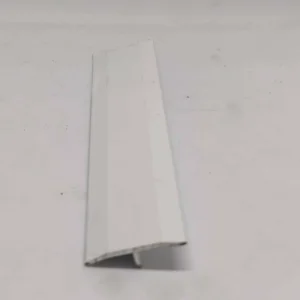 סף אלומיניום לפרקט T צבע לבן רוחב 2.5 ס"מ